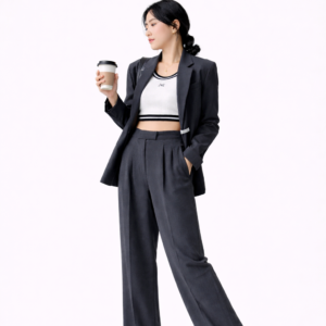 Pantalon large taille haute femme – Coupe fluide chic