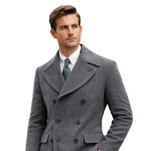 Manteau Homme Élégant en Laine – Style Vintage Luxe 2026