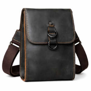 Sac Bandoulière Homme en Cuir Véritable – Mini Sac Vintage