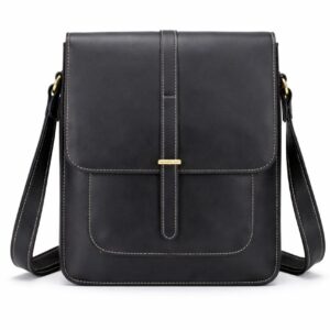 Sac à bandoulière homme en cuir véritable – Style vintage élégant
