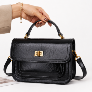 Sac à Main Luxe Vintage en Cuir Véritable pour Femme
