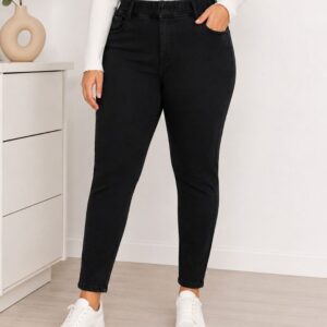 Jean d’Été Femme Grande Taille – Taille Élastique